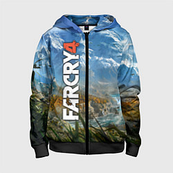 Толстовка на молнии детская Far Cry 4: Ice Mountains, цвет: 3D-черный