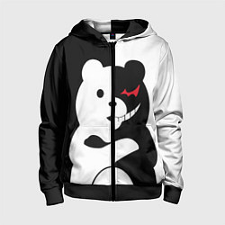 Толстовка на молнии детская Monokuma Drae, цвет: 3D-черный