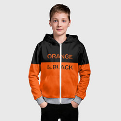 Толстовка на молнии детская Orange Is the New Black цвета 3D-меланж — фото 2