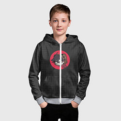 Толстовка на молнии детская Хитрый Зак, цвет: 3D-меланж — фото 2