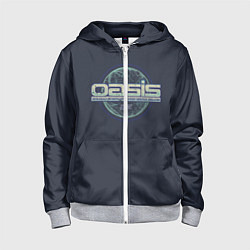 Толстовка на молнии детская O.A.S.I.S, цвет: 3D-меланж