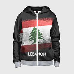 Толстовка на молнии детская Lebanon Style, цвет: 3D-меланж