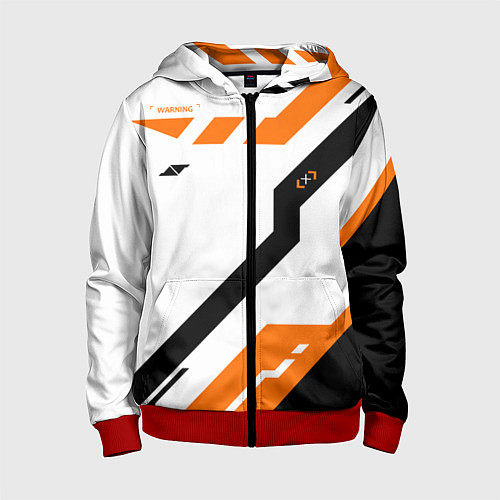 Детская толстовка на молнии CS:GO Asiimov Light / 3D-Красный – фото 1