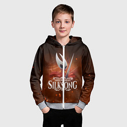 Толстовка на молнии детская Hollow Knight: Silksong, цвет: 3D-меланж — фото 2