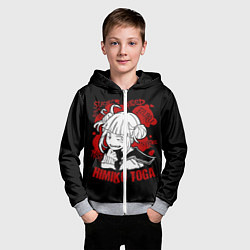 Толстовка на молнии детская My Hero Academia Himiko Toga, цвет: 3D-меланж — фото 2