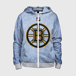 Толстовка на молнии детская Boston Bruins: Hot Ice, цвет: 3D-меланж