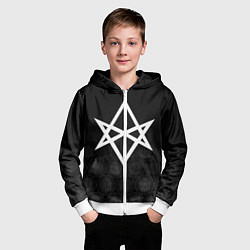 Толстовка на молнии детская BRING ME THE HORIZON, цвет: 3D-белый — фото 2