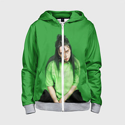 Толстовка на молнии детская BILLIE EILISH, цвет: 3D-меланж