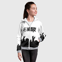 Толстовка на молнии детская LINKIN PARK, цвет: 3D-меланж — фото 2