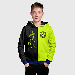 Толстовка на молнии детская Stray Kids, цвет: 3D-синий — фото 2