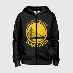 Толстовка на молнии детская GOLDEN STATE WARRIORS, цвет: 3D-черный