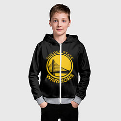 Толстовка на молнии детская GOLDEN STATE WARRIORS, цвет: 3D-меланж — фото 2