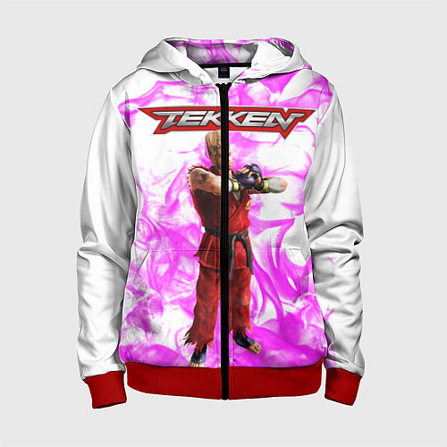 Детская толстовка на молнии Пол Феникс / 3D-Красный – фото 1