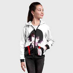 Толстовка на молнии детская Сузуя Джузо, цвет: 3D-черный — фото 2