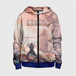 Толстовка на молнии детская Sekiro - Boss Fight, цвет: 3D-синий