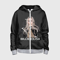 Толстовка на молнии детская BILLIE EILISH, цвет: 3D-меланж