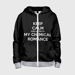 Толстовка на молнии детская My chemical romance, цвет: 3D-меланж