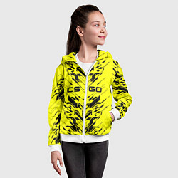 Толстовка на молнии детская Counter Strike, цвет: 3D-белый — фото 2