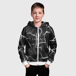 Толстовка на молнии детская LINEAGE 2, цвет: 3D-белый — фото 2