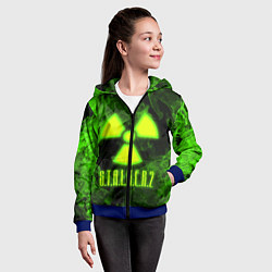 Толстовка на молнии детская STALKER 2, цвет: 3D-синий — фото 2