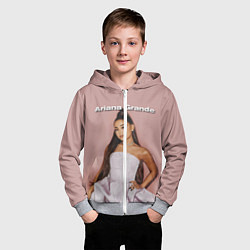 Толстовка на молнии детская Ariana Grande Ариана Гранде, цвет: 3D-меланж — фото 2