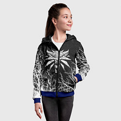 Толстовка на молнии детская ВЕДЬМАК, цвет: 3D-синий — фото 2