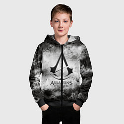 Толстовка на молнии детская Assassin’s Creed, цвет: 3D-черный — фото 2