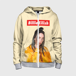 Толстовка на молнии детская BILLIE EILISH, цвет: 3D-меланж