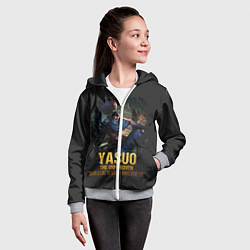 Толстовка на молнии детская Yasuo, цвет: 3D-меланж — фото 2