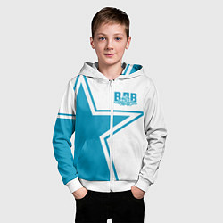 Толстовка на молнии детская ВДВ, цвет: 3D-белый — фото 2
