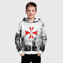 Толстовка на молнии детская UMBRELLA CORP, цвет: 3D-белый — фото 2