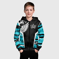 Толстовка на молнии детская ВВС России Камуфляж, цвет: 3D-черный — фото 2