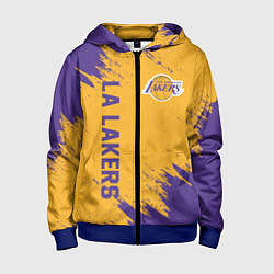 Толстовка на молнии детская LA LAKERS, цвет: 3D-синий
