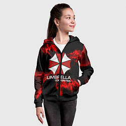 Толстовка на молнии детская UMBRELLA CORP, цвет: 3D-черный — фото 2