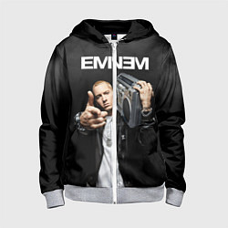 Толстовка на молнии детская EMINEM, цвет: 3D-меланж