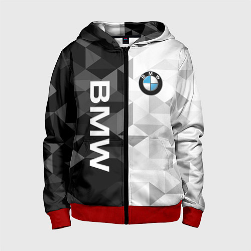 Детская толстовка на молнии BMW / 3D-Красный – фото 1