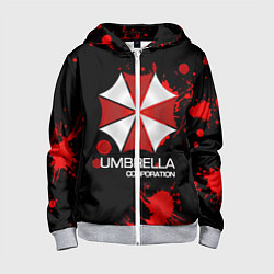 Толстовка на молнии детская UMBRELLA CORP, цвет: 3D-меланж