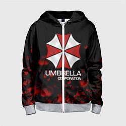 Толстовка на молнии детская UMBRELLA CORP, цвет: 3D-меланж