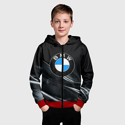 Толстовка на молнии детская BMW, цвет: 3D-красный — фото 2
