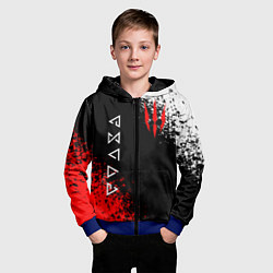Толстовка на молнии детская THE WITCHER, цвет: 3D-синий — фото 2