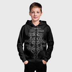Толстовка на молнии детская EVa-updown, цвет: 3D-черный — фото 2