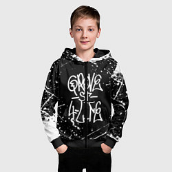 Толстовка на молнии детская GROVE STREET GTA, цвет: 3D-черный — фото 2