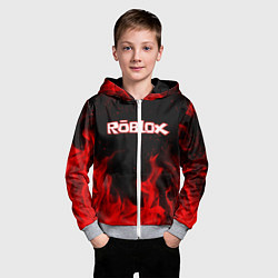 Толстовка на молнии детская ROBLOX, цвет: 3D-меланж — фото 2