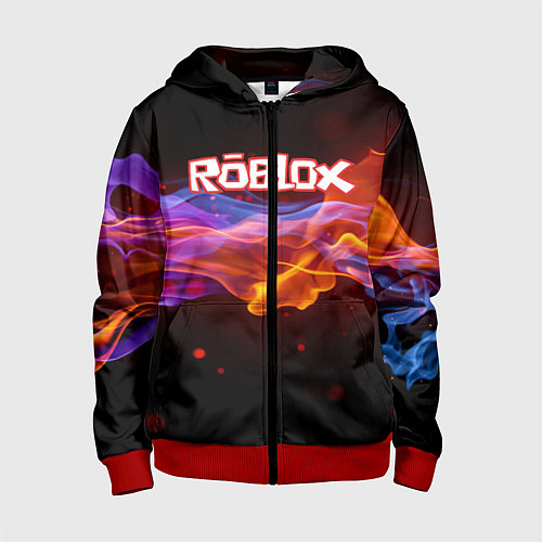 Детская толстовка на молнии ROBLOX / 3D-Красный – фото 1