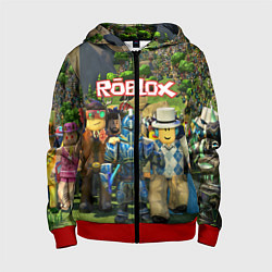 Толстовка на молнии детская ROBLOX, цвет: 3D-красный