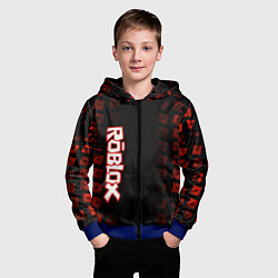 Толстовка на молнии детская Roblox, цвет: 3D-синий — фото 2