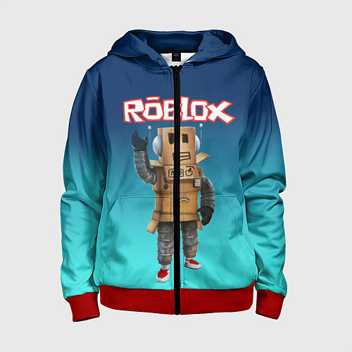 Детская толстовка на молнии ROBLOX / 3D-Красный – фото 1