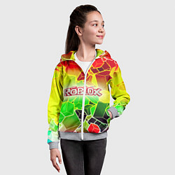 Толстовка на молнии детская Роблокс, цвет: 3D-меланж — фото 2