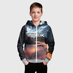 Толстовка на молнии детская ROBLOX, цвет: 3D-меланж — фото 2