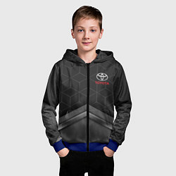 Толстовка на молнии детская TOYOTA, цвет: 3D-синий — фото 2